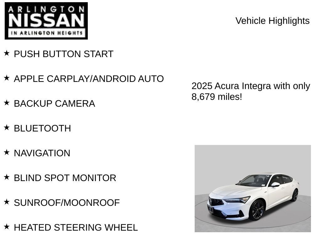 2025 Acura Integra A-Spec Tech Package