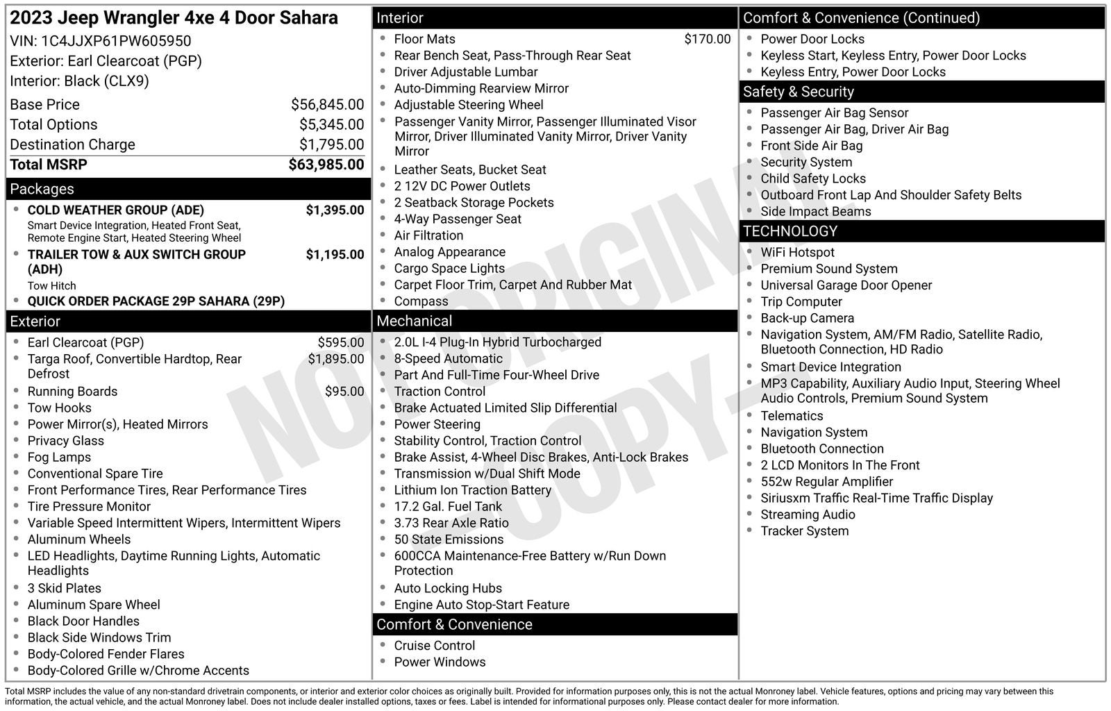 2023 Jeep Wrangler Sahara 4xe