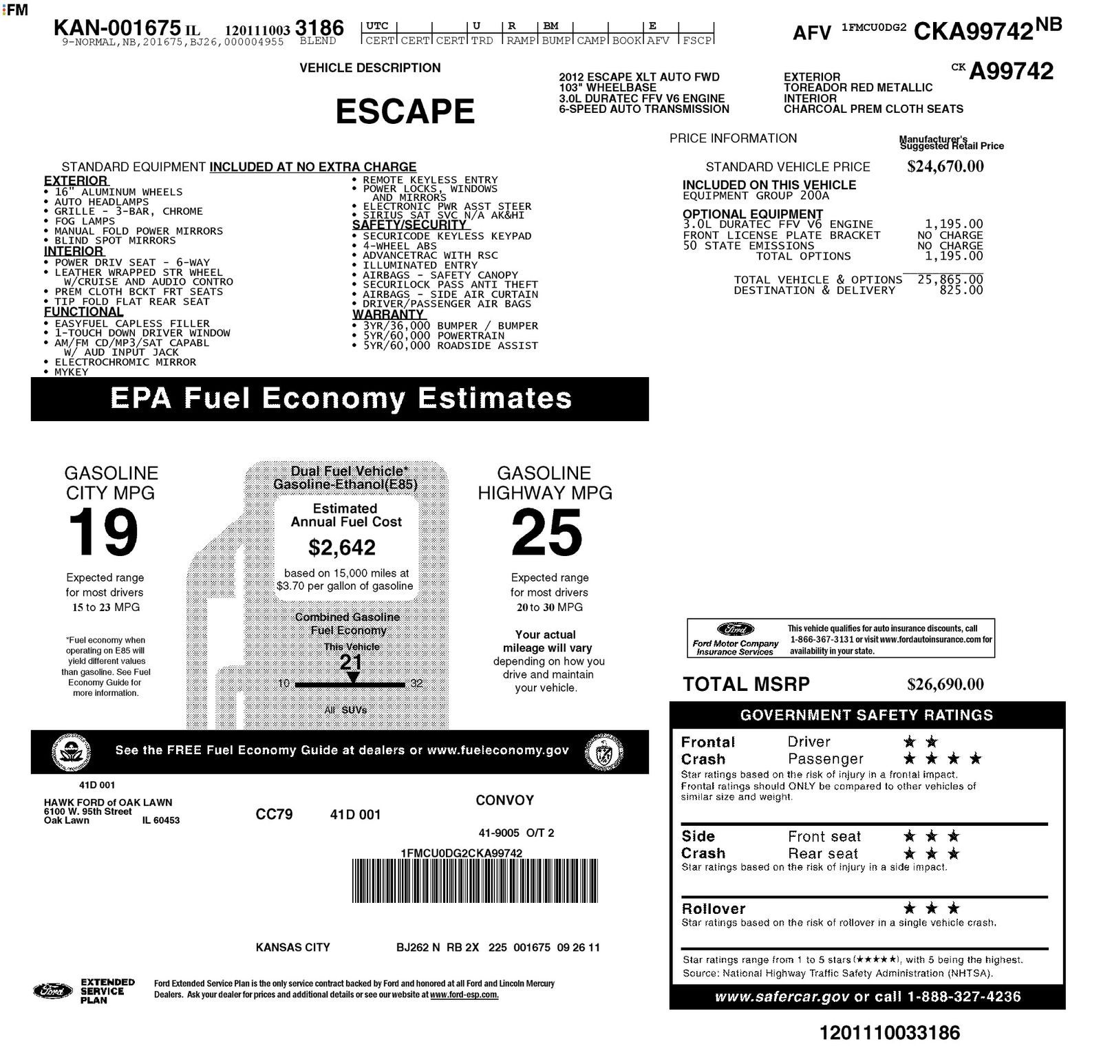 2012 Ford Escape XLT