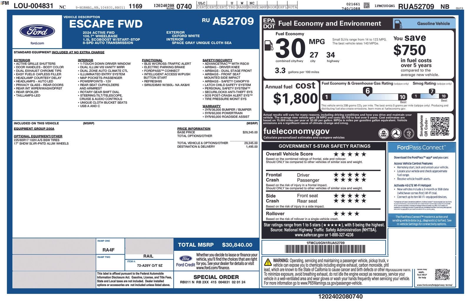 2024 Ford Escape Active