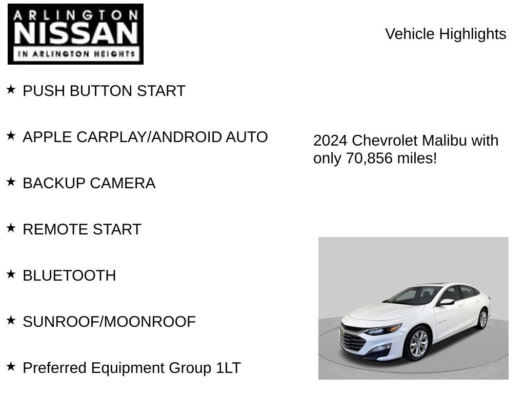 2024 Chevrolet Malibu LT 1LT