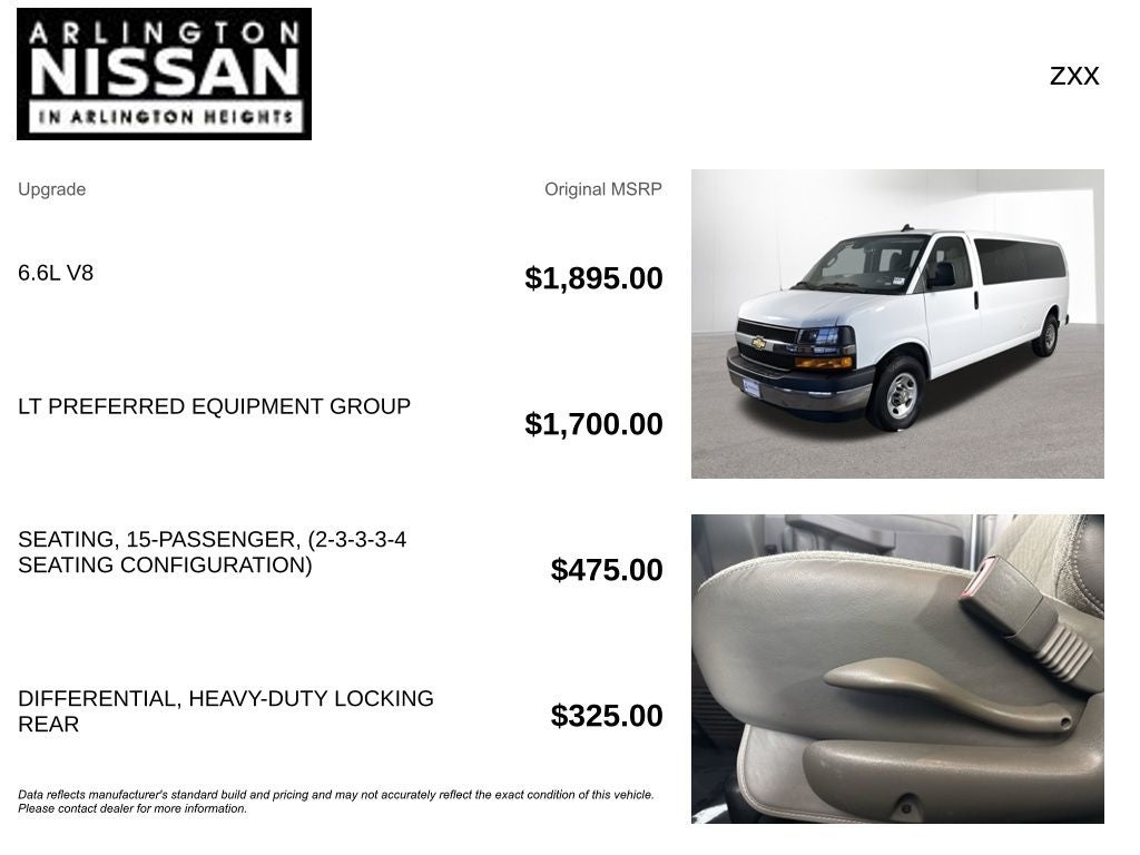 2024 Chevrolet Express 3500 LT Passenger