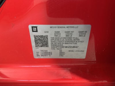 2019 Chevrolet Silverado 1500 Custom Trail Boss