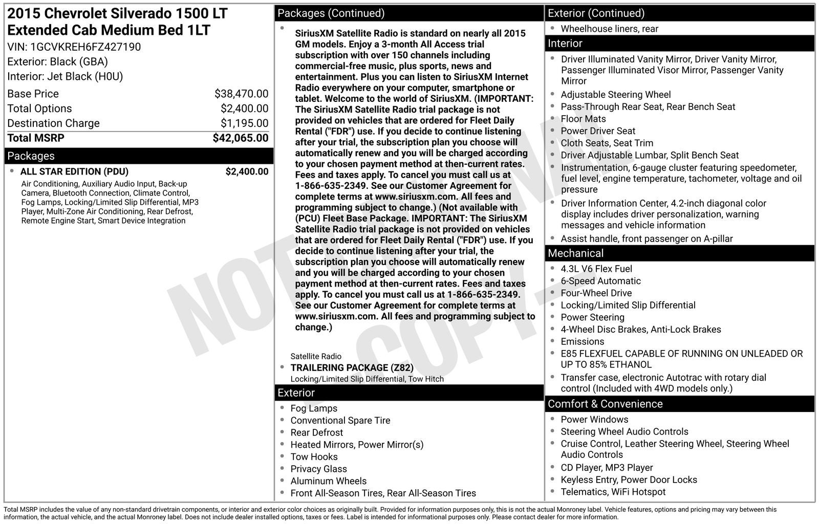 2015 Chevrolet Silverado 1500 LT LT1