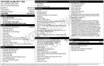 2018 GMC Acadia SLT-1