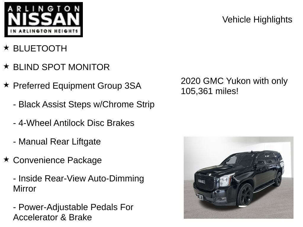 2020 GMC Yukon SLE
