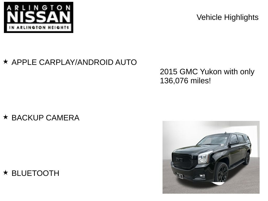 2015 GMC Yukon SLT