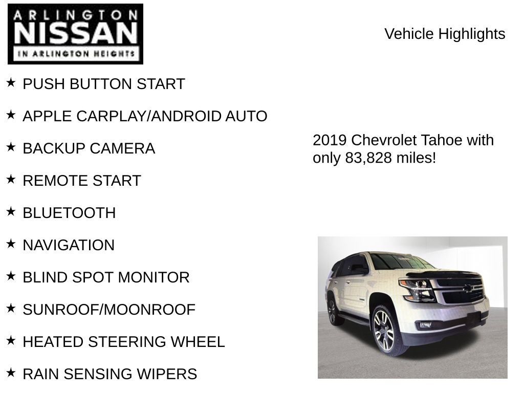 2019 Chevrolet Tahoe RST PREMIER