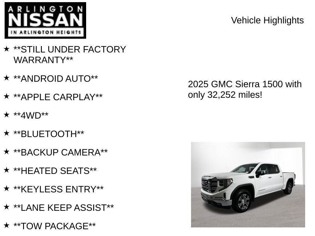 2025 GMC Sierra 1500 SLT