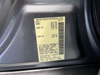 2017 Nissan Altima 2.5 S