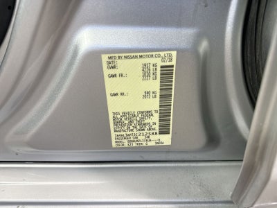 2018 Nissan Altima 2.5 SV