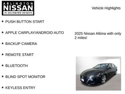 2025 Nissan Altima 2.5 S