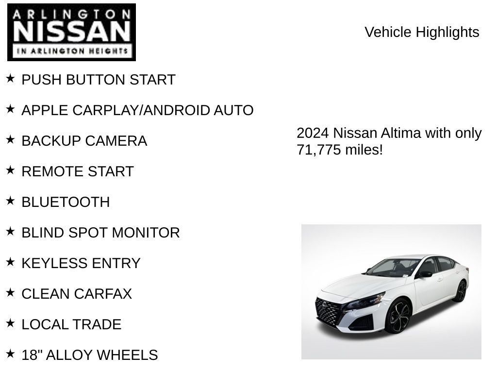 2024 Nissan Altima 2.5 SR