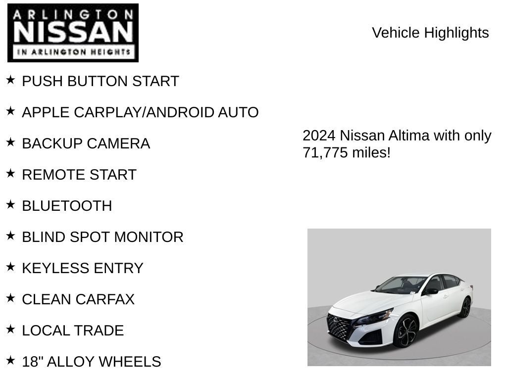 2024 Nissan Altima 2.5 SR