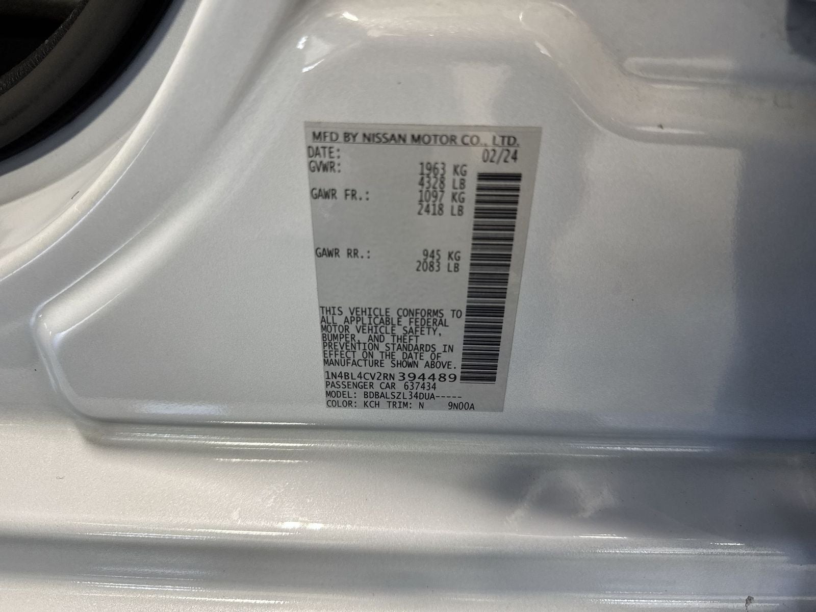 2024 Nissan Altima 2.5 SR