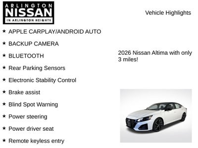 2026 Nissan Altima 2.5 SR