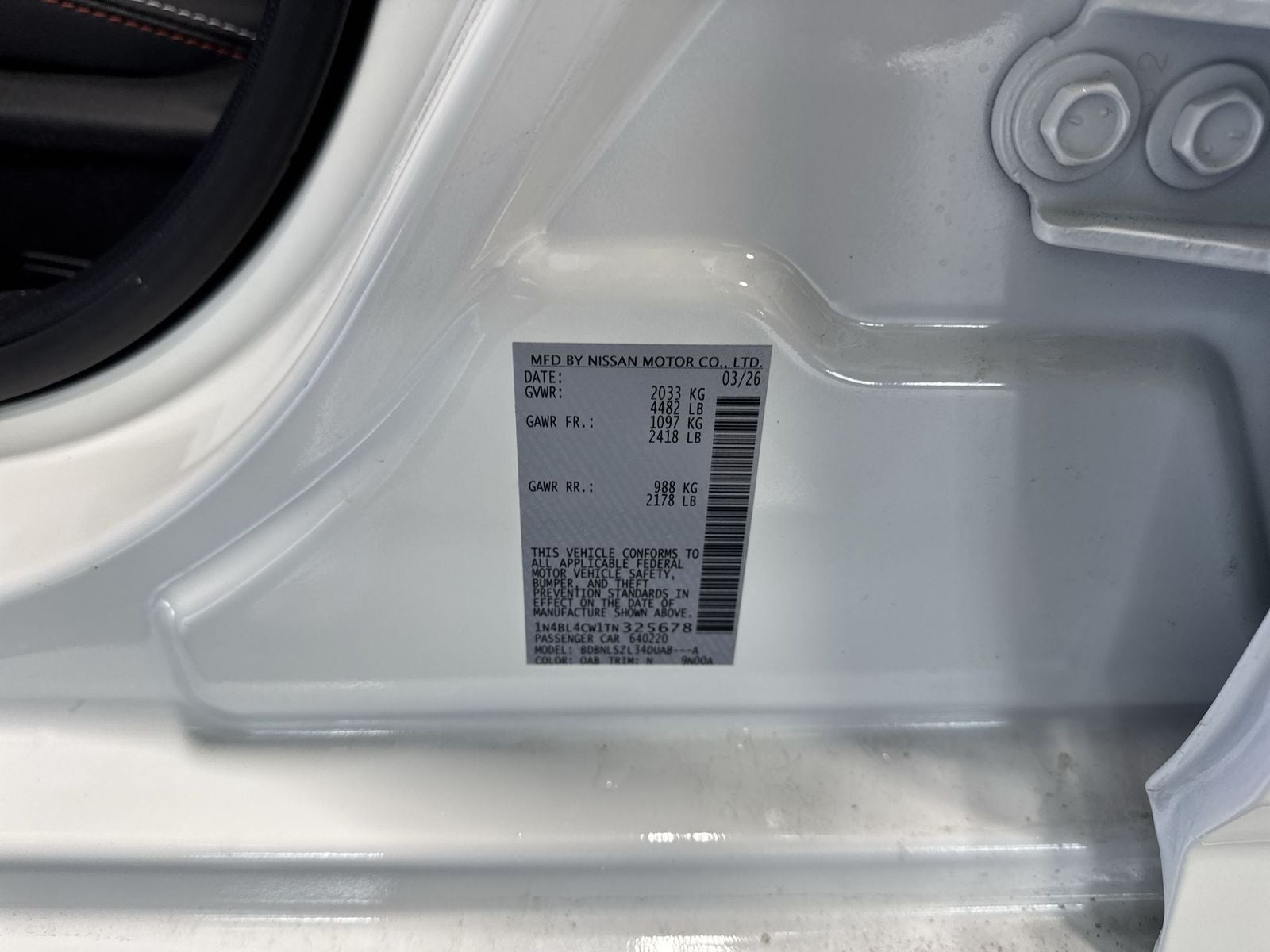2026 Nissan Altima 2.5 SR