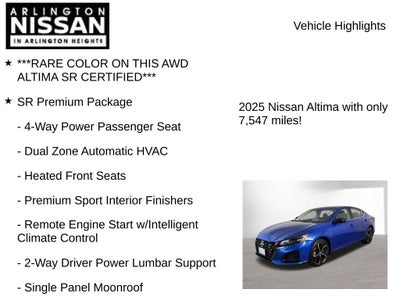 2025 Nissan Altima 2.5 SR