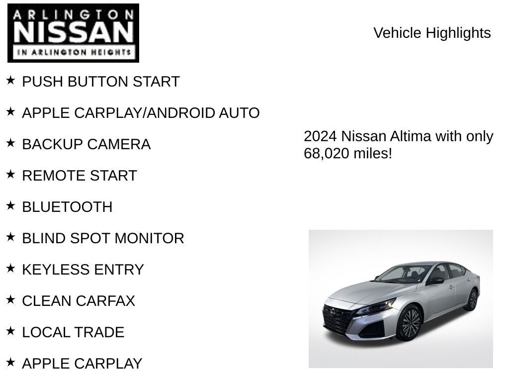 2024 Nissan Altima 2.5 SV