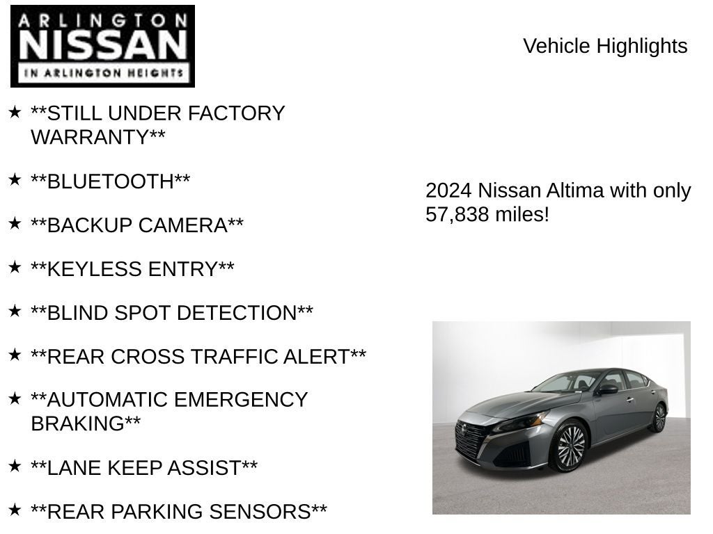 2024 Nissan Altima 2.5 SV