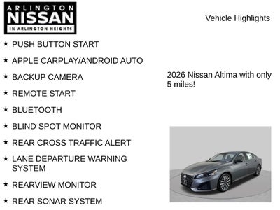 2026 Nissan Altima 2.5 SV