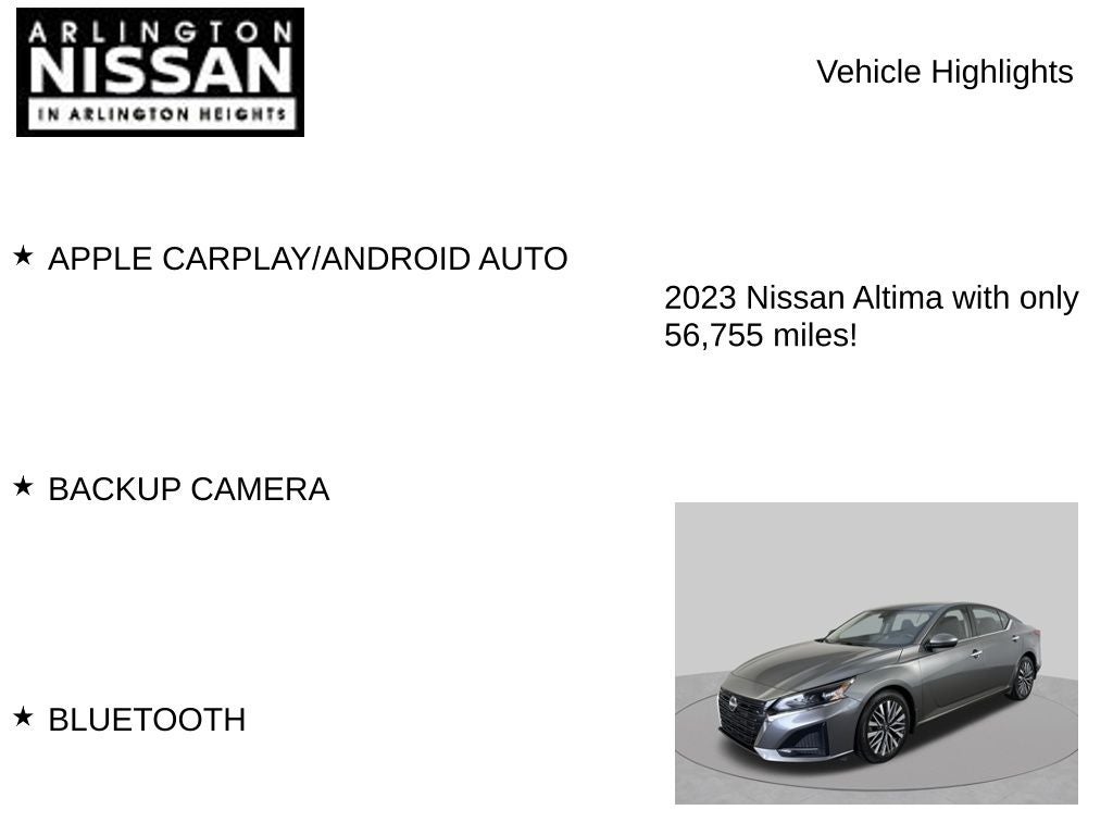 2023 Nissan Altima 2.5 SV