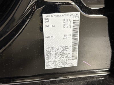 2026 Nissan Altima 2.5 SV