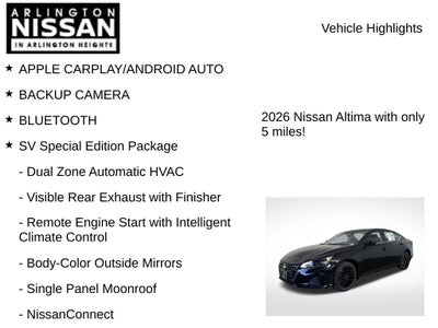 2026 Nissan Altima 2.5 SV