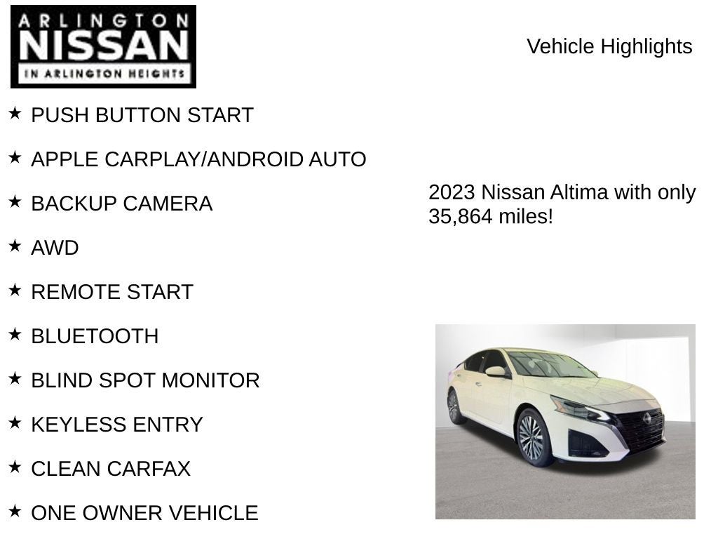 2023 Nissan Altima 2.5 SV