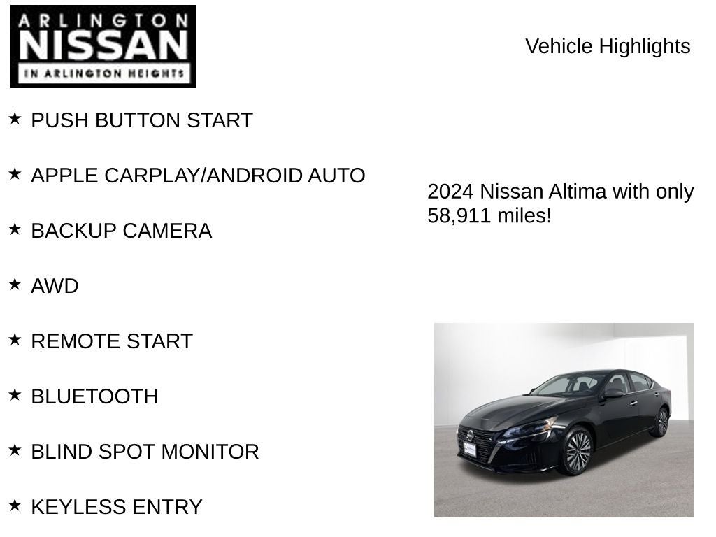 2024 Nissan Altima 2.5 SV