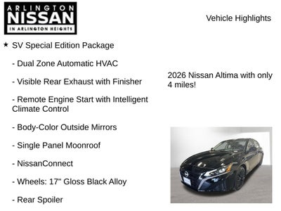 2026 Nissan Altima 2.5 SV