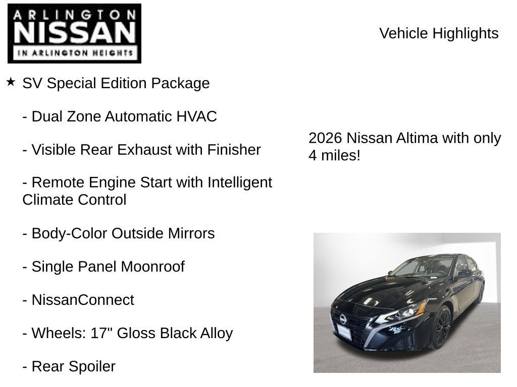 2026 Nissan Altima 2.5 SV