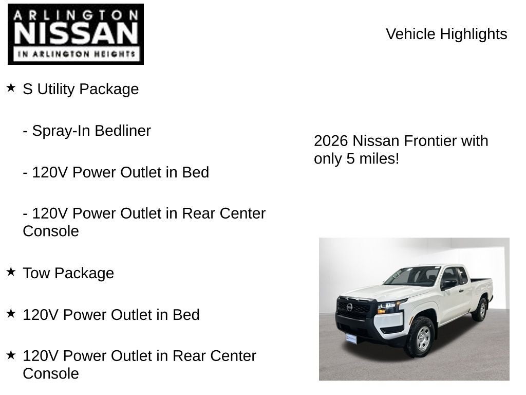 2026 Nissan Frontier S