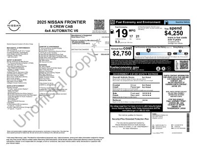 2025 Nissan Frontier S
