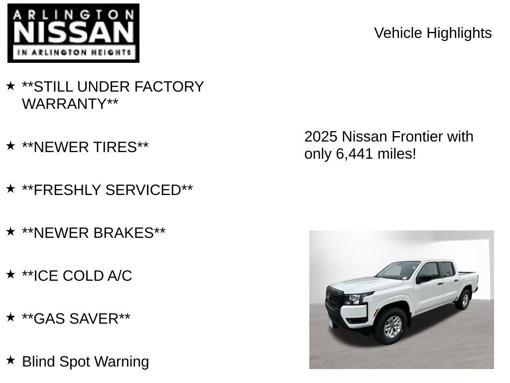 2025 Nissan Frontier S