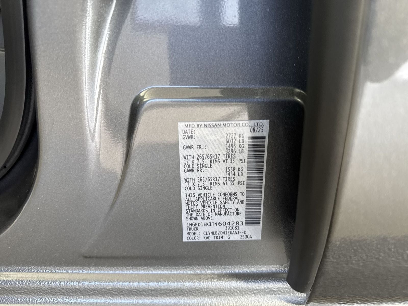 2026 Nissan Frontier SV