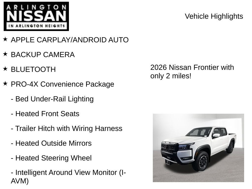 2026 Nissan Frontier PRO-4X