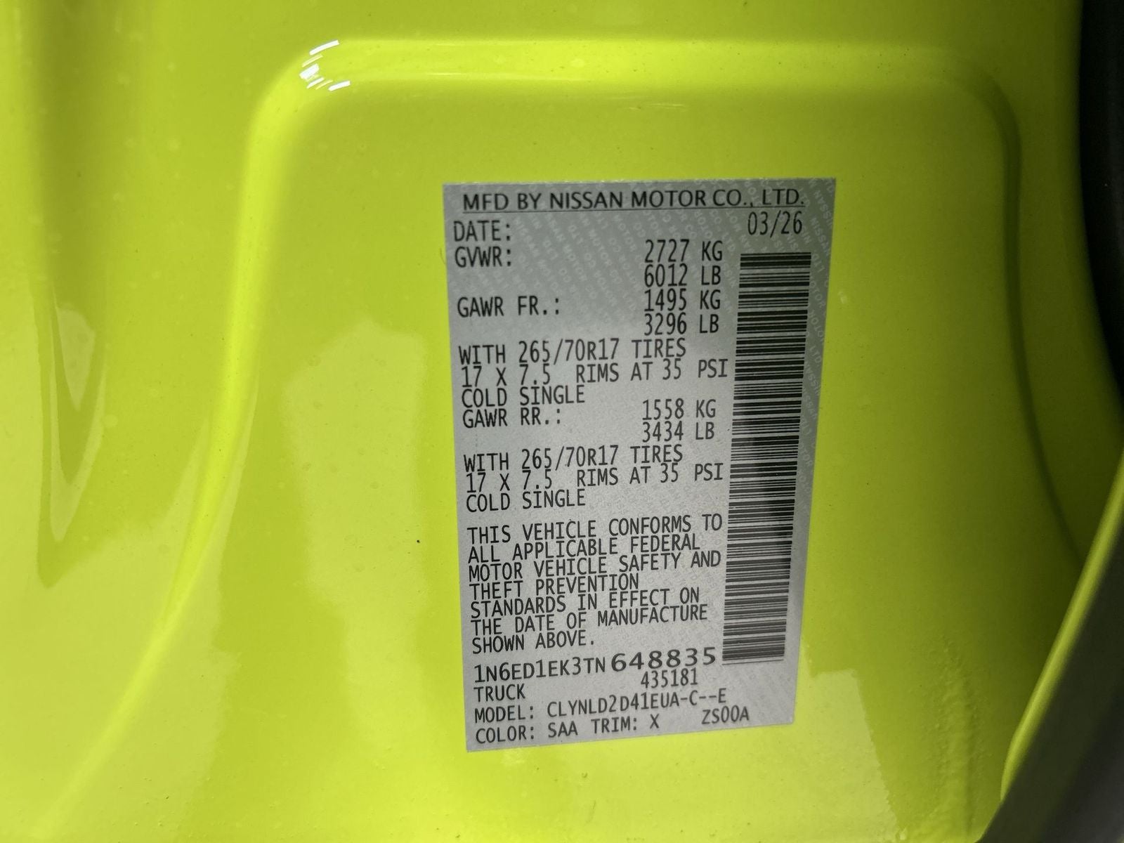 2026 Nissan Frontier PRO-4X