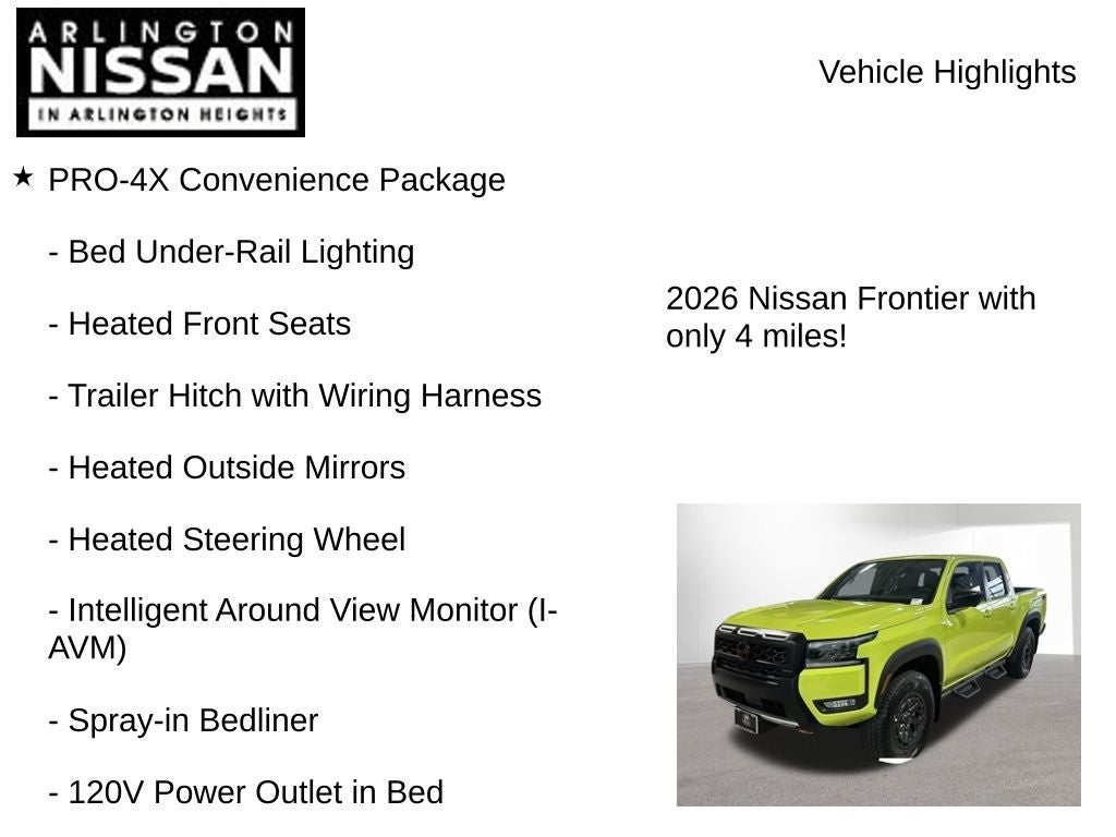 2026 Nissan Frontier PRO-4X