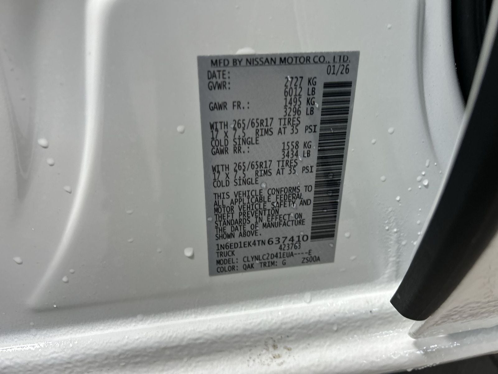 2026 Nissan Frontier SV