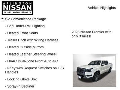 2026 Nissan Frontier SV