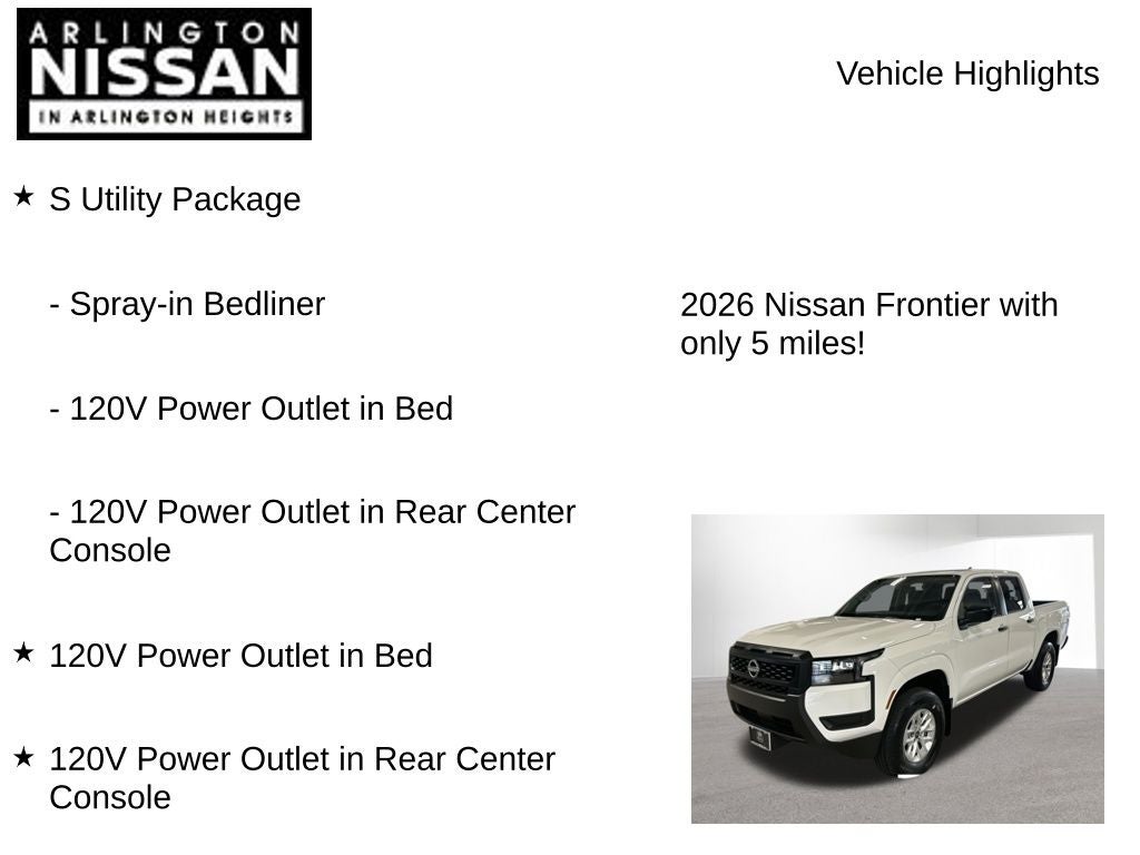 2026 Nissan Frontier S