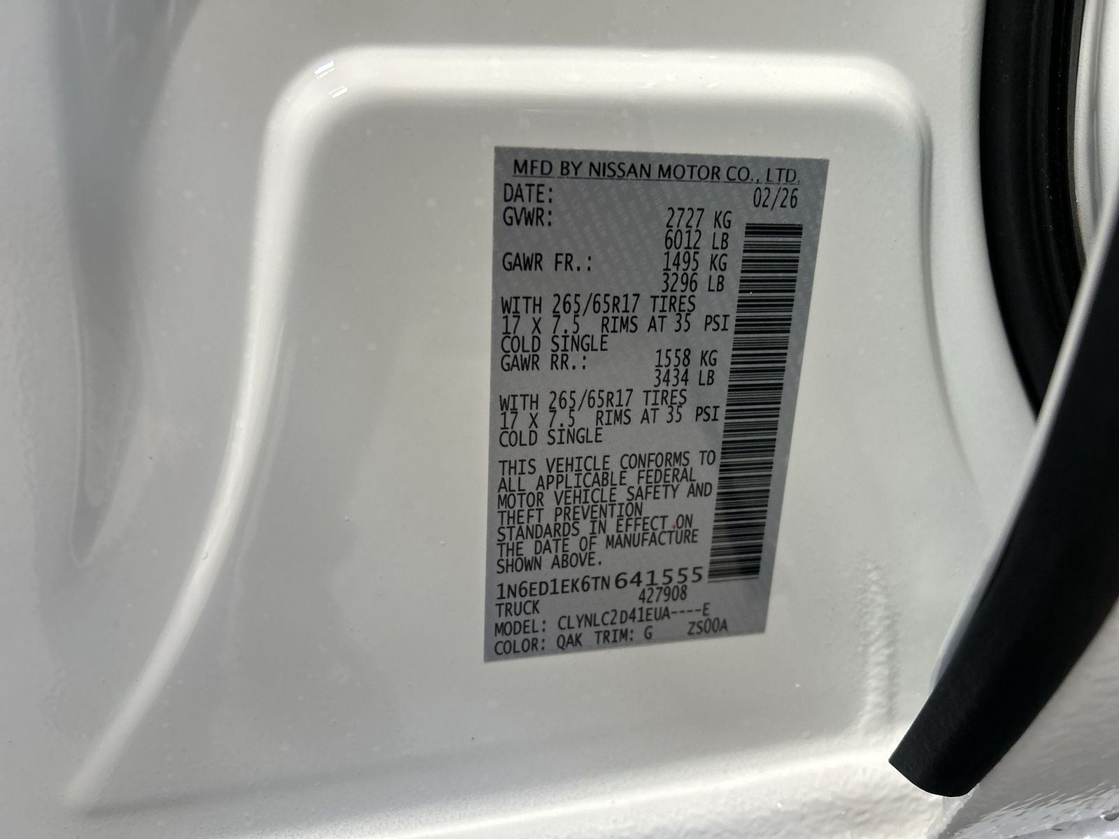 2026 Nissan Frontier SV