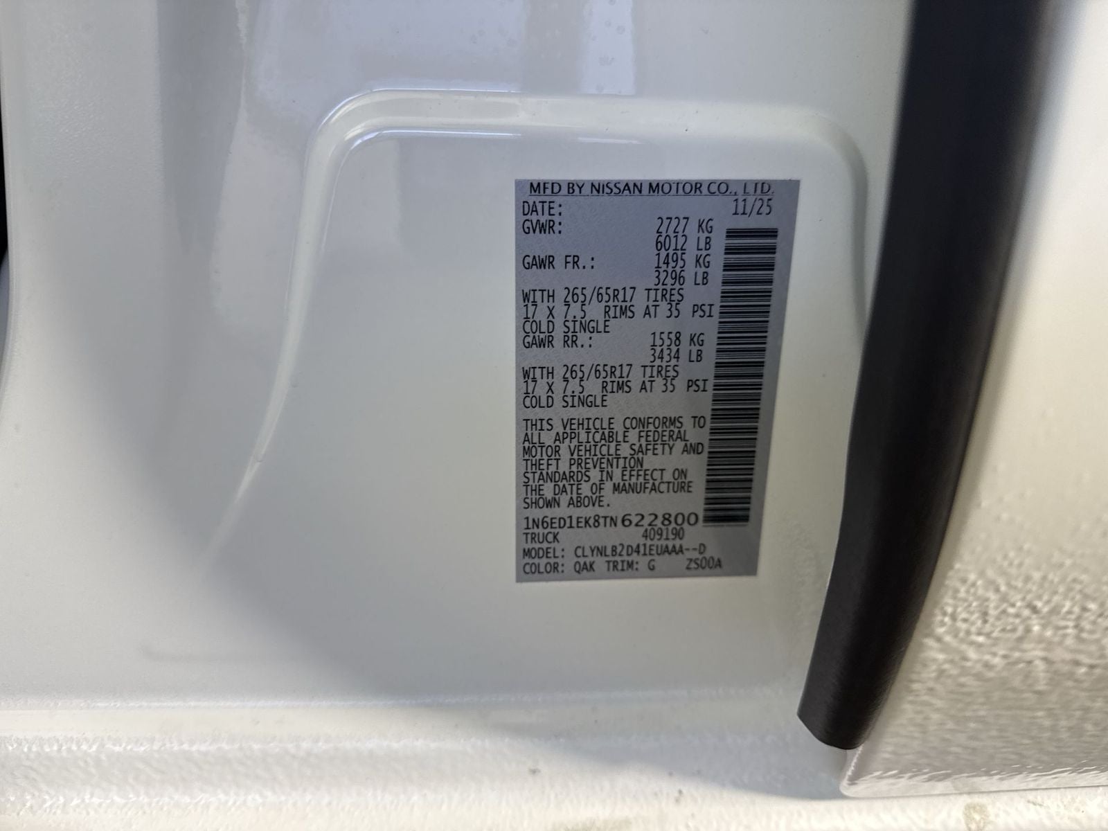 2026 Nissan Frontier SV