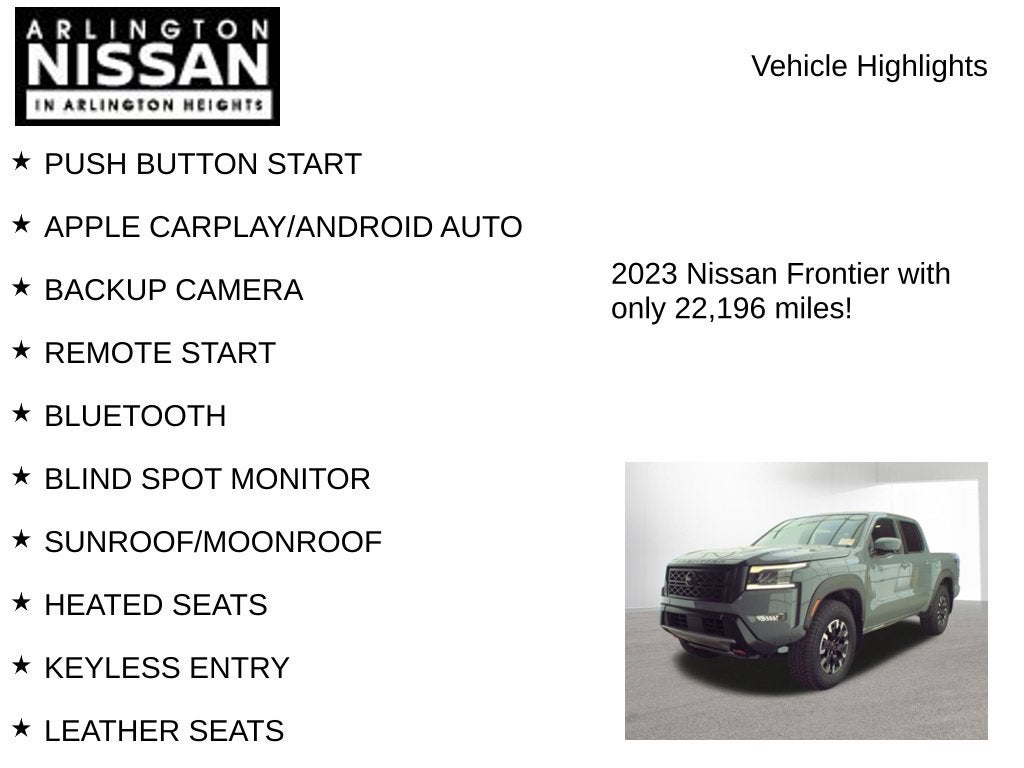 2023 Nissan Frontier PRO-4X