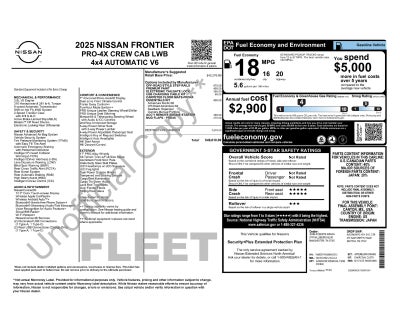 2025 Nissan Frontier PRO-4X Long Bed