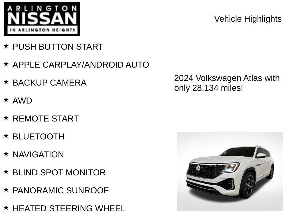 2024 Volkswagen Atlas 2.0T SEL Premium R-Line