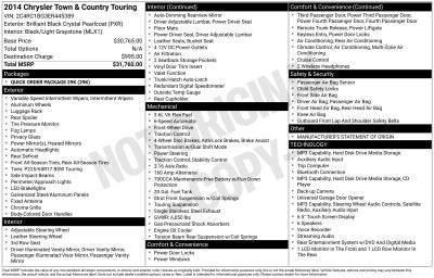 2014 Chrysler Town & Country Touring