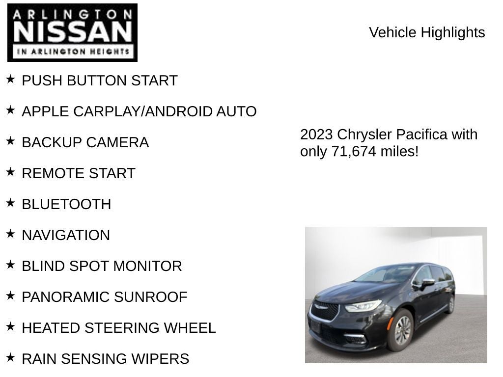 2023 Chrysler Pacifica Hybrid Limited