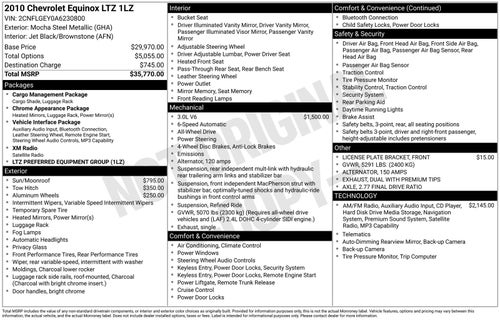 2010 Chevrolet Equinox LTZ